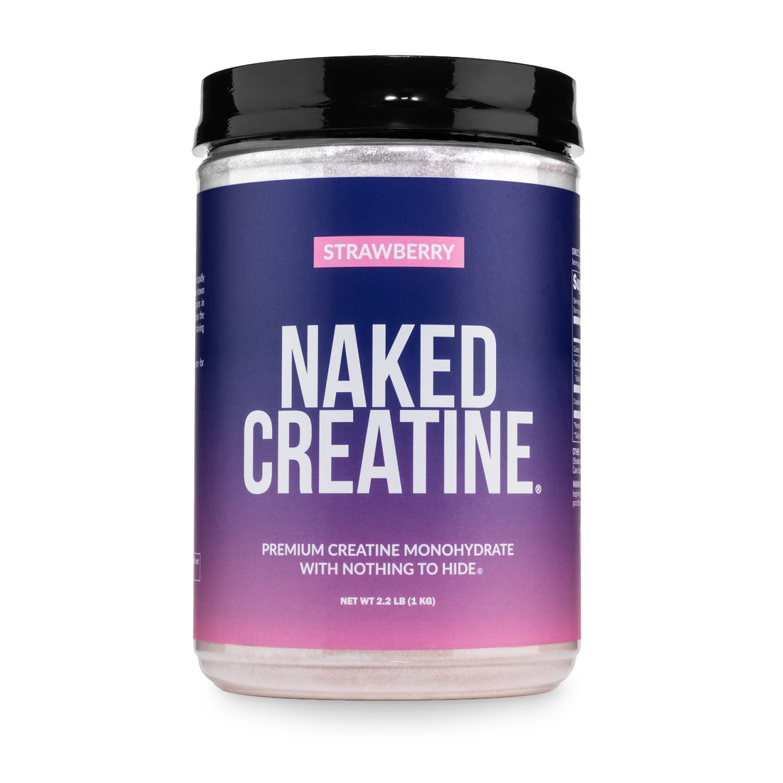 creatine monohydrate powder gmo-free no-additives flavored strawberry