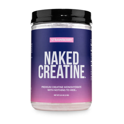 creatine monohydrate powder gmo-free no-additives flavored strawberry