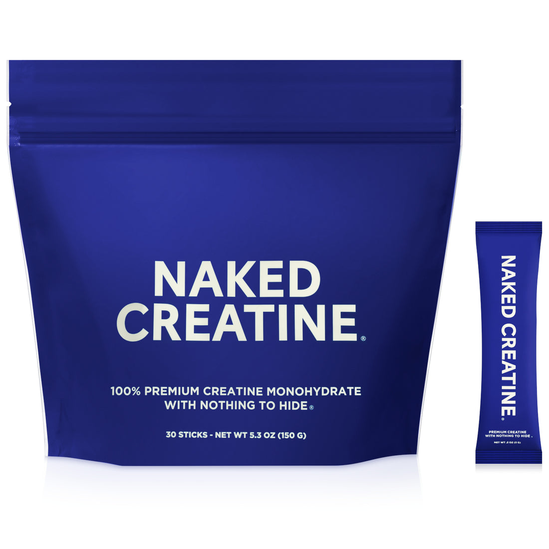 Creatine Travel Packets | Naked Creatine - 30 Servings
