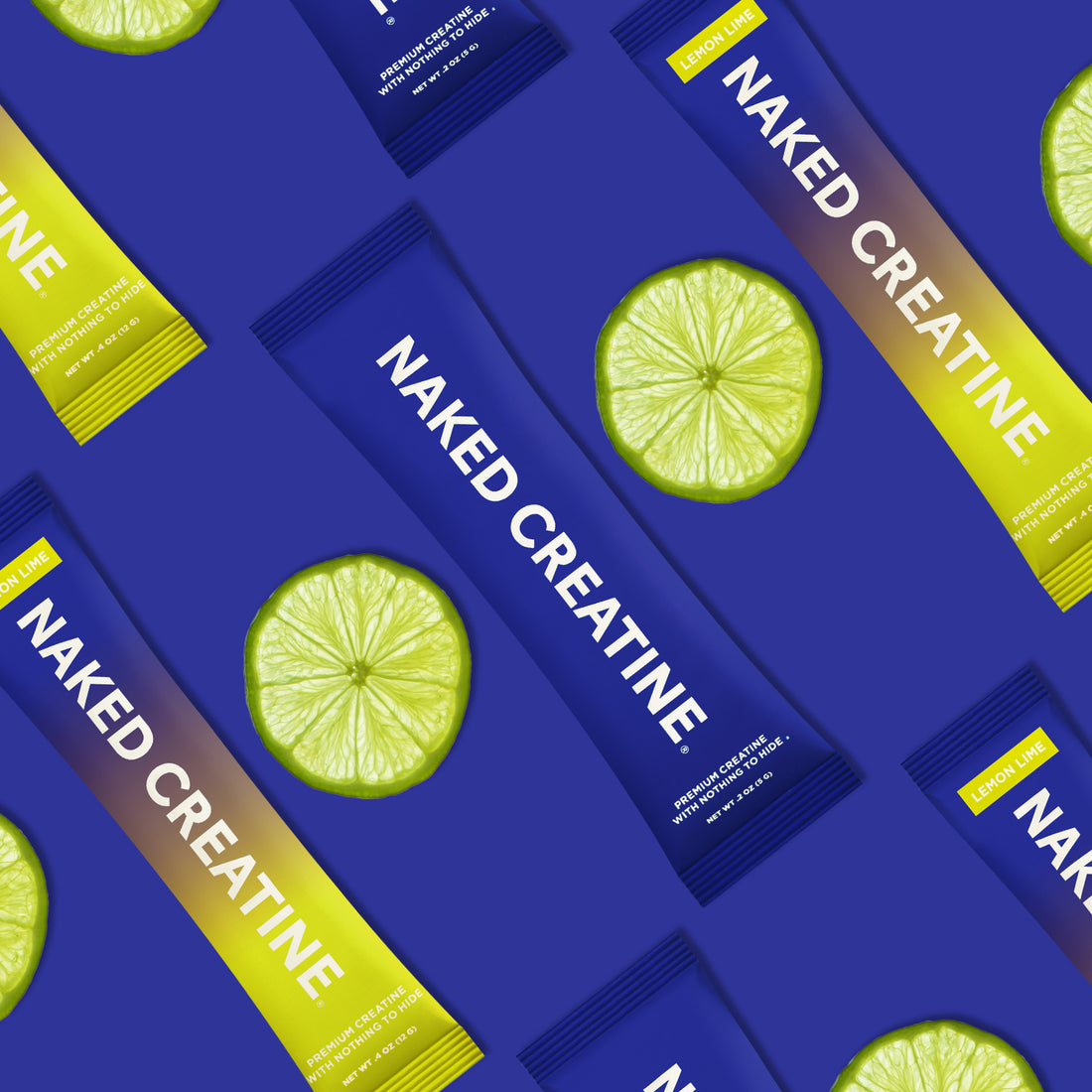 Lemon Lime Creatine Travel Packs | Naked Creatine - 30 Servings