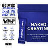 Creatine Travel Packets | Naked Creatine - 30 Servings