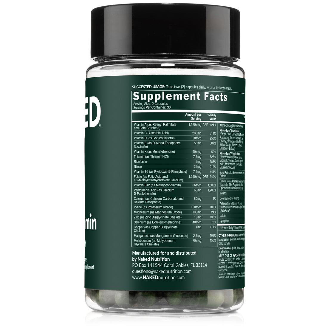 Multivitamin for Men | Naked Men's Multi - 60 Capsules