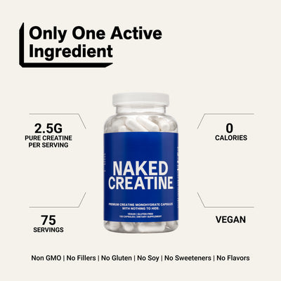 Creatine Capsules | Naked Creatine - 75 Servings