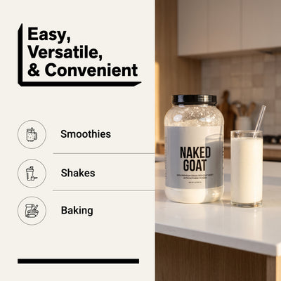 goat whey isolate protein smoothies shakes baking