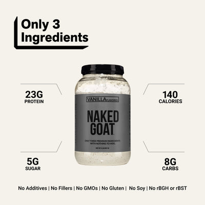 goat whey protein powder clean ingredient gluten free soy free