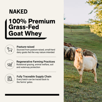 grass fed goat whey protein source non-gmo