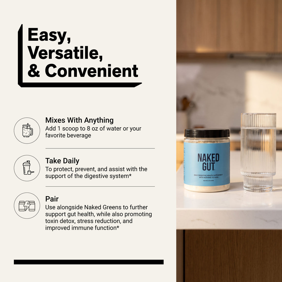 Supplément de santé intestinale | Naked Gut - 40 portions