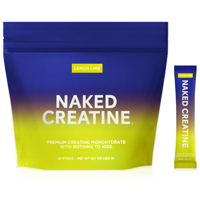 Lemon Lime Creatine Travel Packs | Naked Creatine - 30 Servings