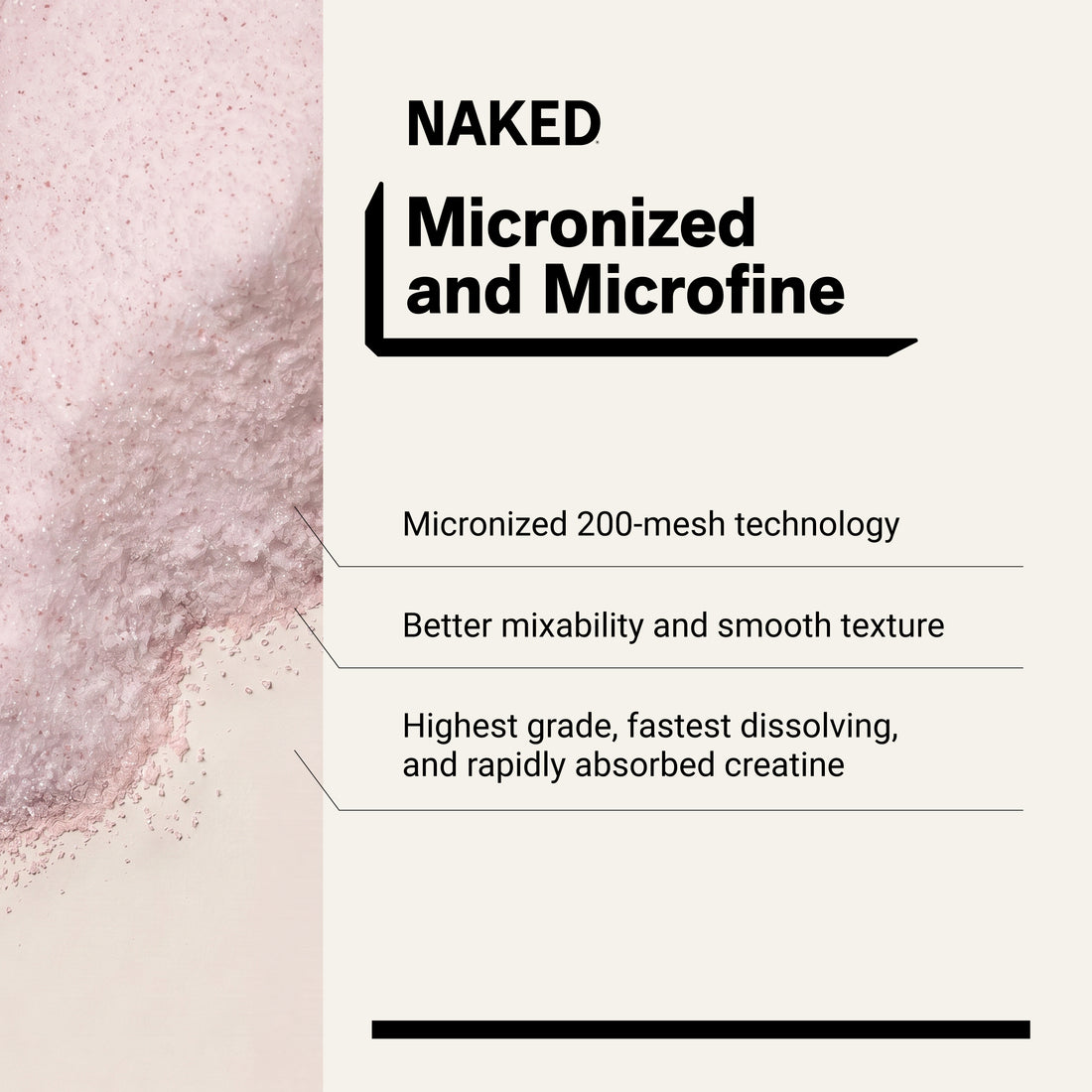 flavored micronize microfine creatine powder soy-free strawberry