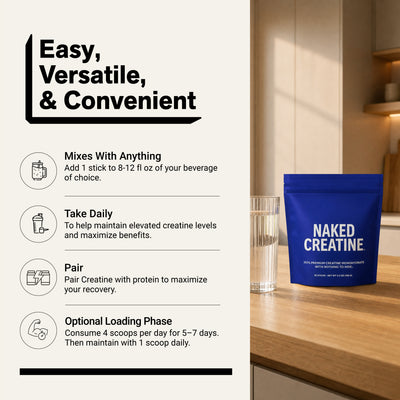 Creatine Travel Packets | Naked Creatine - 30 Servings