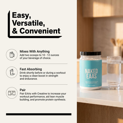 Supplément d'acides aminés essentiels | Naked EAAs - 50 portions