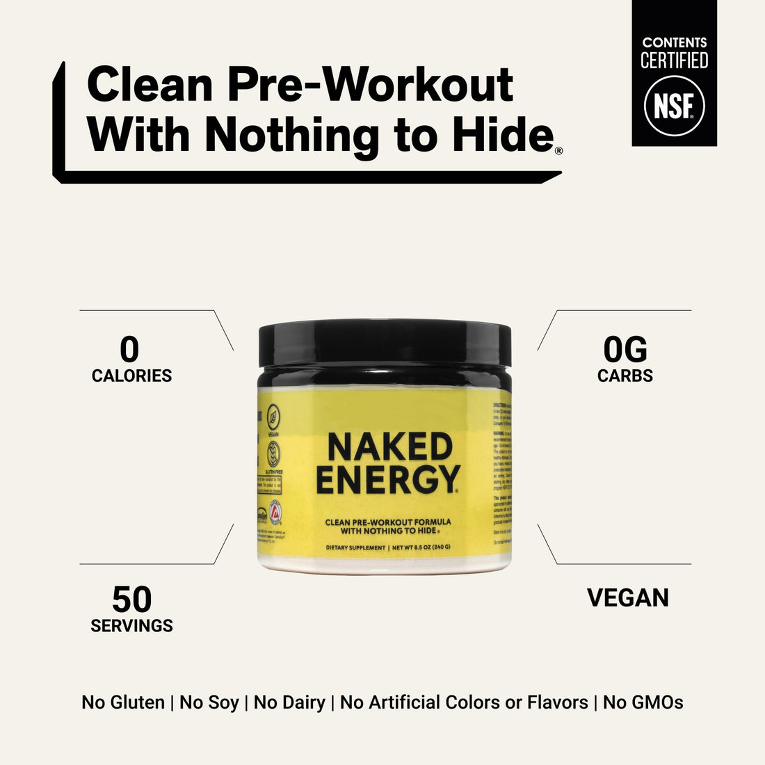 naked energy unflavored pre-workout overview.