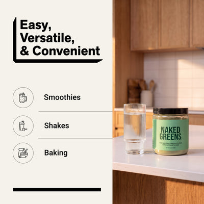 naked green powder smoothies shakes baking