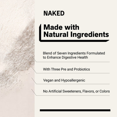naked gut vegan powder with 7 ingredients