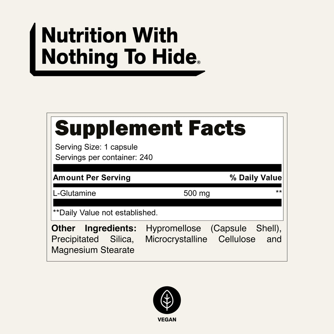 Glutamine | Naked Glutamine