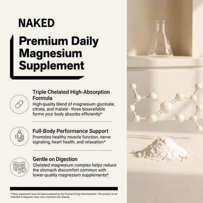 naked magnesium supplement benefits infographic