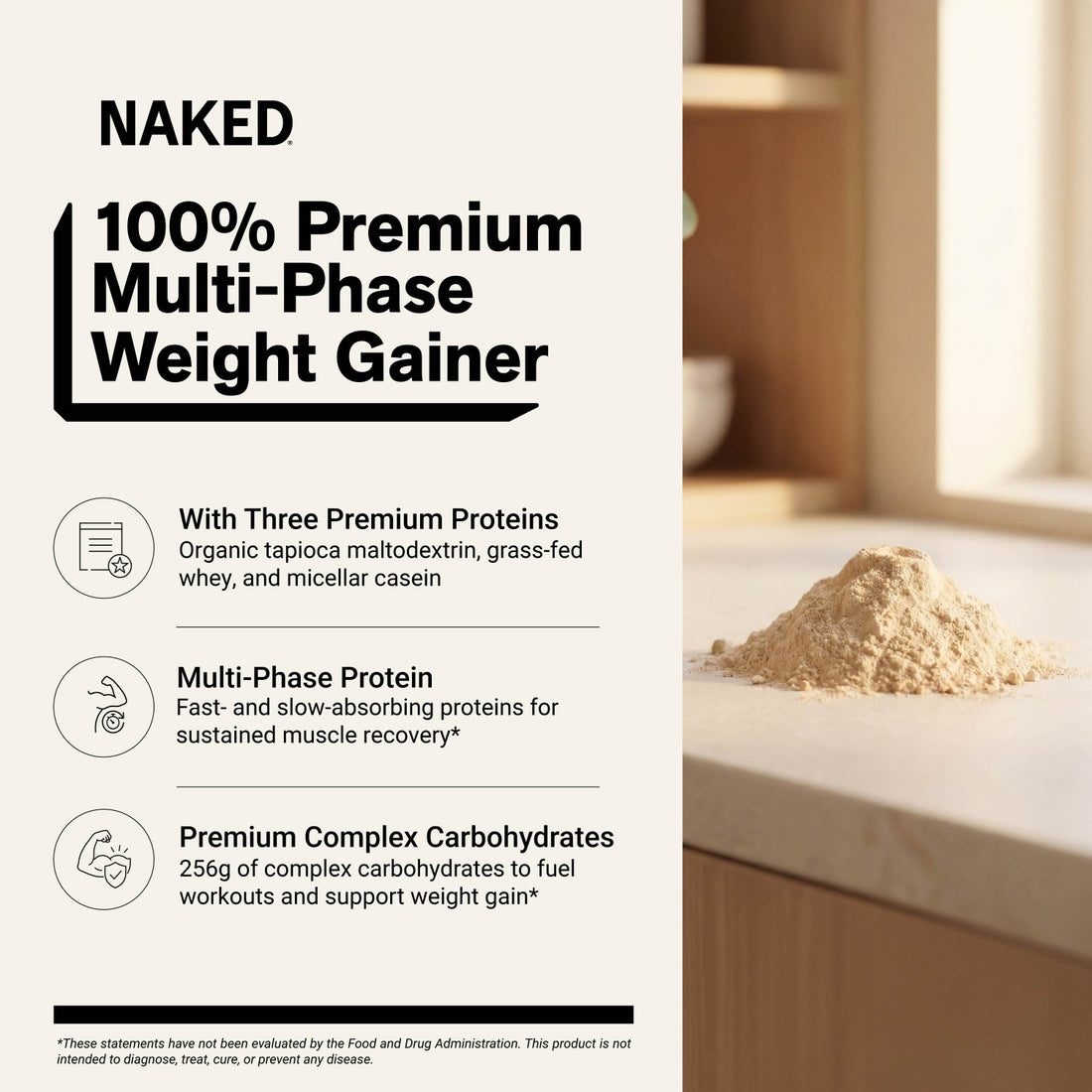 naked mass chocolate peanut butter weight gainer benefits