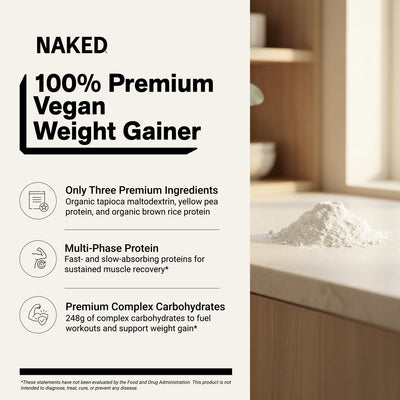 naked vegan mass unflavored weight gainer benefits