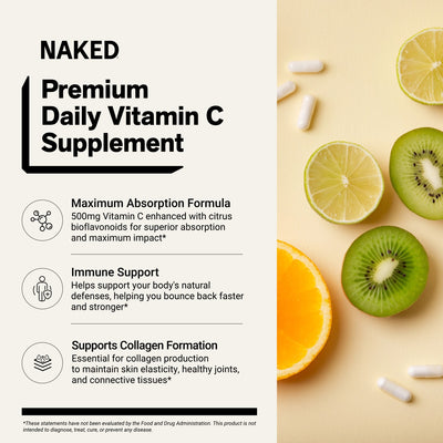 naked vitamin c supplement benefits infographic