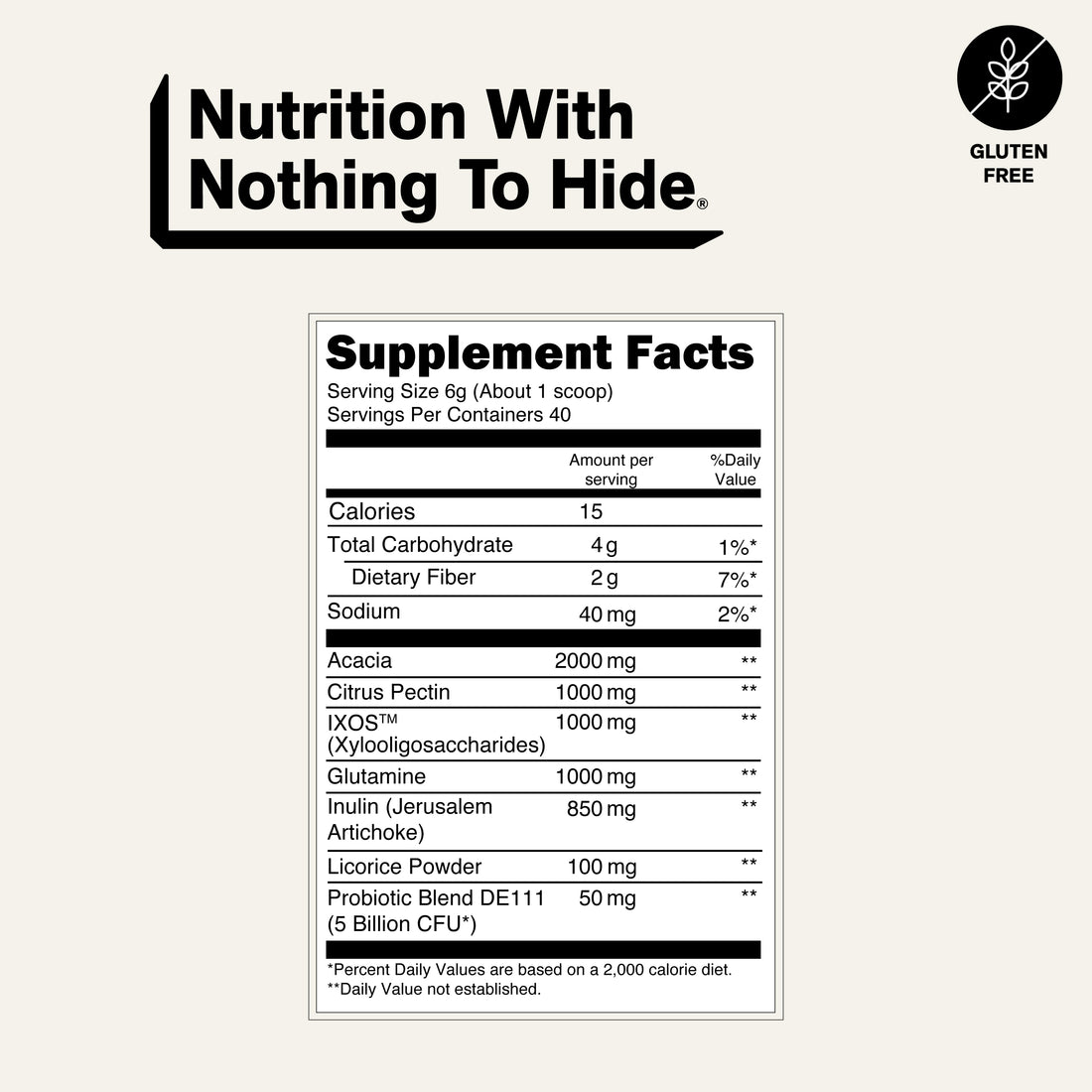Supplément de santé intestinale | Naked Gut - 40 portions