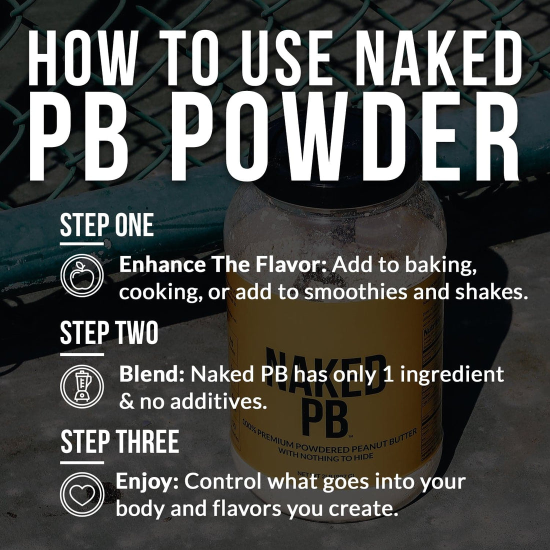 Organic Powdered Peanut Butter | Naked PB - 1.5LB