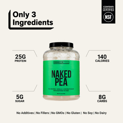 pea powder protein clean ingredient gluten-free soy-free