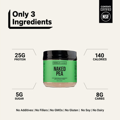 pea powder protein clean ingredient gluten-free soy-free