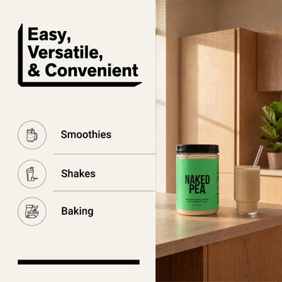 pea protein powder smoothies shakes baking