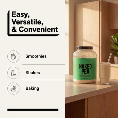 pea protein powder smoothies shakes baking