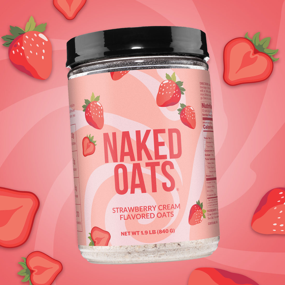 Avoine protéinée à la crème de fraise | Naked Oats