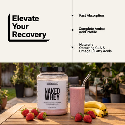 strawberry whey protein shake isolate powder amino acid
