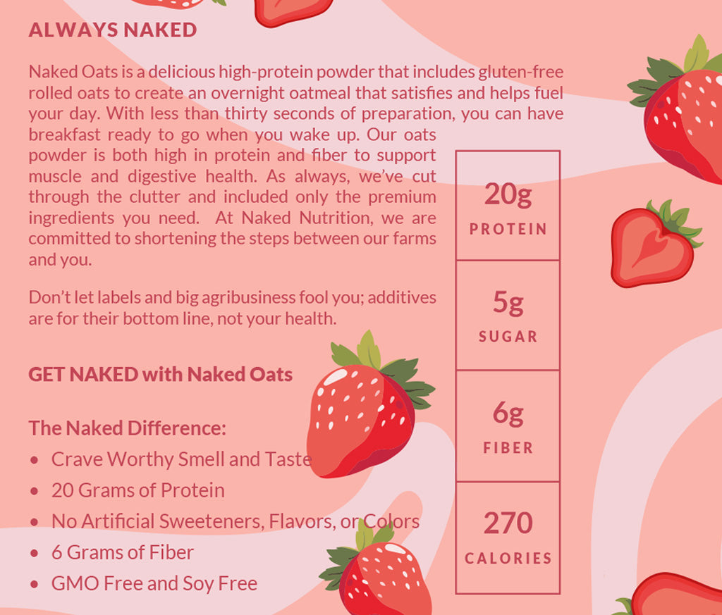 strawberries and cream protein oatmeal