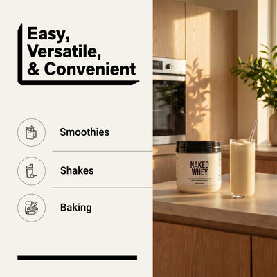 unflavored whey protein smoothies shakes baking