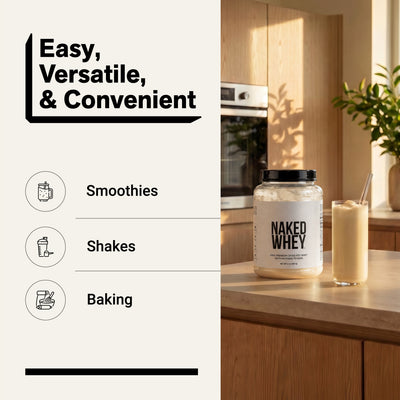 Poudre de protéines de lactosérum d'animaux nourris à l'herbe | Naked Whey - 0,9 kg