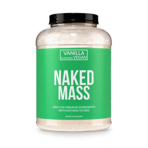 Vanilla Vegan Mass Gainer Supplement | Naked Vegan Mass - 8LB