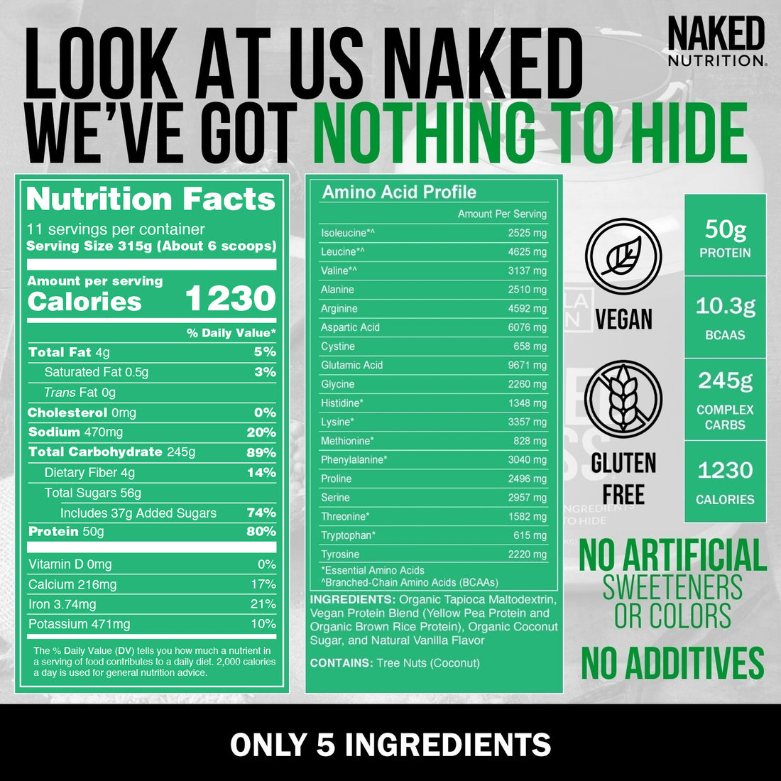 gluten free vanilla weight gainer