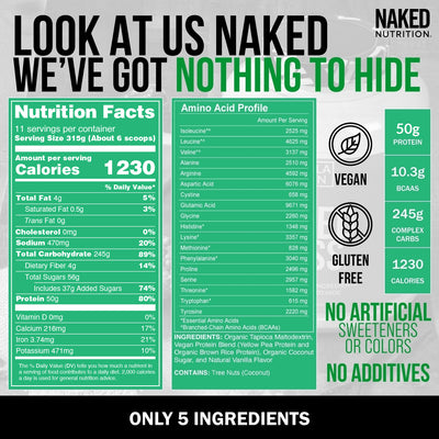 gluten free vanilla weight gainer