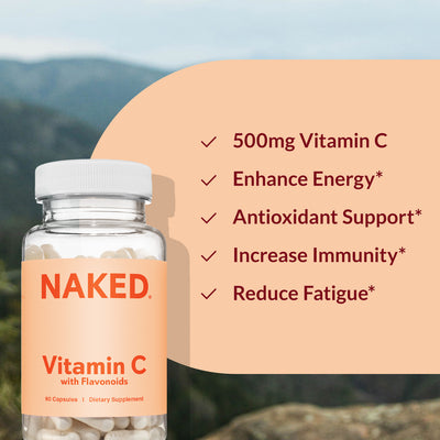 Supplément quotidien de vitamine C | Naked Vitamin C - 90 gélules [PROJET - PAS PRET]