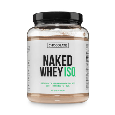 Chocolate Grass Fed Whey Isolate Protein Powder | Naked Whey Isolate - 2LB