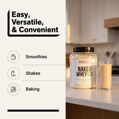 whey isolate protein smoothies shakes baking