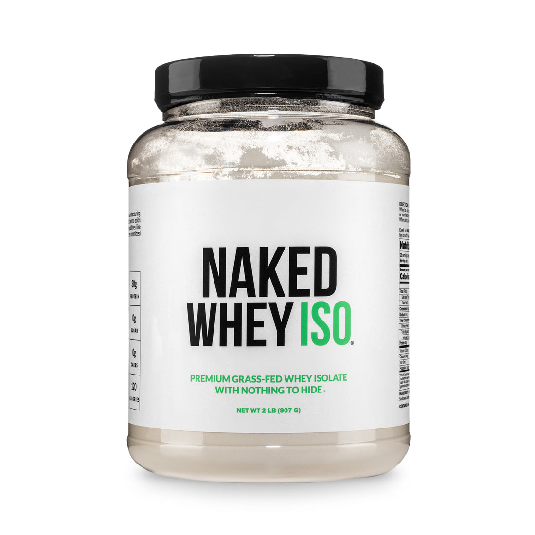 whey isolate unflavored powder grass fed no-additives gluten-free
