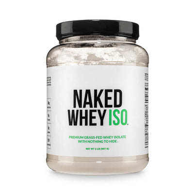 Unflavored Grass Fed Whey Isolate Protein Powder | Naked Whey Isolate - 2LB