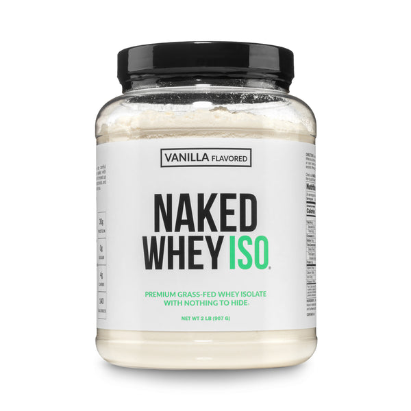 Vanilla Grass Fed Whey Isolate Protein Powder | Naked Whey Isolate - 2LB
