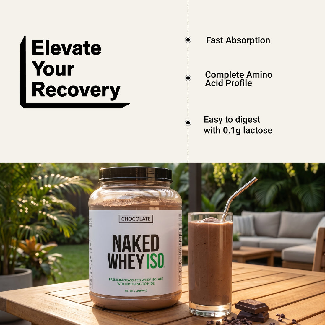 nutrition facts grass fed whey isolate protein powder