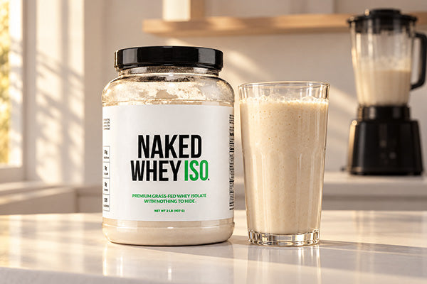 Add our vanilla grass-fed whey isolate to shakes and smoothie bowls. Best used before a workout or after a workout.