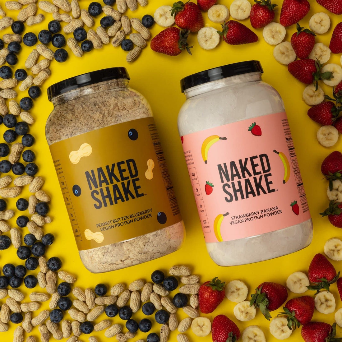 vegan protein shakes pb and strawberry